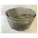 Large Galvanized Wash Basins