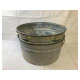 Large Galvanized Wash Basins