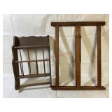 Wooden Easel and Rack