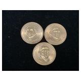 Washington and Jefferson One Dollar Coins