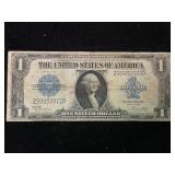 Silver Certificate One Dollar Saddle Bill