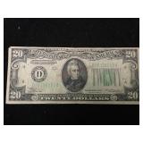 Series 1934 A Twenty Dollar Bill