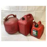 Three Gas Cans
