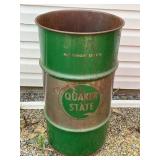 Quaker State Grease Barrel