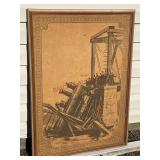 Framed Art of Sinking Train ï¿½ï¿½Oh Shitï¿½ï¿½