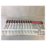 11 Danger Asbestos Single Sided Signs