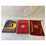 Firefighter Books and Rocky Grove VFD Aux. Flag