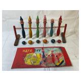 Hats Off Hit the Clown Wooden Game