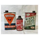 Oil and Anti-Freeze Cans