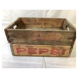 Vintage Wooden Pepsi Crates