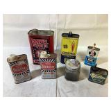 Assorted  Oils Cans and More