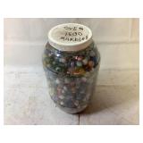 Large Jar of Assorted Marbles