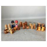 Wooden Salt and Pepper Shakers