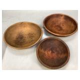Vintage Wooden Munising Bowls