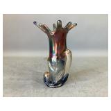 Signed Art Glass Swung Vase