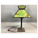 Slag Glass Table Lamp