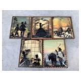 Convex Glass Silhouette Prints