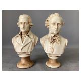 2 Plaster Busts of 19th Composers