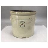 Vintage Two Gallon Stoneware Crock