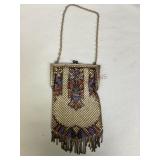 Antique Mandalian Mfg. Co. Enamel Mesh Purse