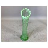 Green Swung Glass Vase