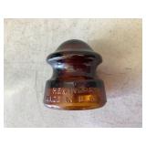 Brown Hemingray Glass Insulator