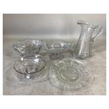 Etched Glass Bowls, Plates, and More