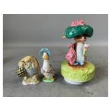 Beatrix Potter Figurines and Music Box