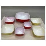 Vintage Pyrex Hostess Square Bowls