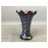 Carnival Hobnail Glass Swung Vase