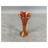 Orange Spun Glass Vase