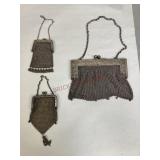 Assorted Antique Silver Mesh Purses