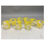 MCM Yellow Cocktail Glasses