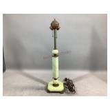 Akro Agate Jadeite Art Deco Table Lamp
