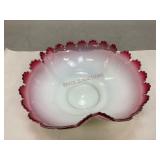 Cranberry Victorian Art Glass Brideï¿½s Basket