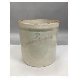 Antique 2 Gallon Stoneware Crock