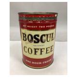 Vintage Boscul Coffee Tin