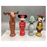 Vintage Plastic "Soaky" Shampoo Bottles