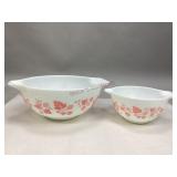 Two Vintage Pyrex Gooseberry Bowls