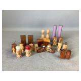Miscellaneous Wooden Salt and Pepper Shakers