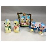 Vintage Pairs of Bluebird Salt & Pepper Shakers