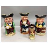 Burlington Ware & Wood & Son Toby Jugs/Creamers
