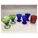 Assorted Colorful Juice & Cocktail Glasses