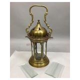 Italian Rococo-Style Brass Hand Lantern