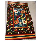 Vintage South American Style Tapestry Rug
