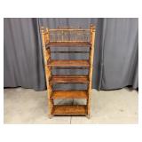 Wooden Bamboo Bookshelf