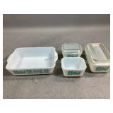 Amish Butterprint Pyrex Containers