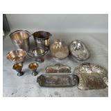 Silver Soldered Trays, Ice Buckets, and More