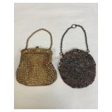 Whiting & Davis Mesh Purse & a Chatelaine Purse