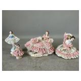 Lace Porcelain Figurines